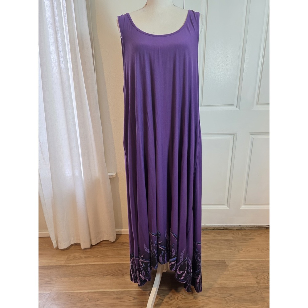 Torrid‎ Plus Size 3 DISNEY THE LITTLE MERMAID HI-LO MAXI DRESS -URSULA